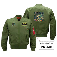 Thumbnail for VINTAGE G4269 - The Swallows In The Rafters - Bomber Jacket design on green+name