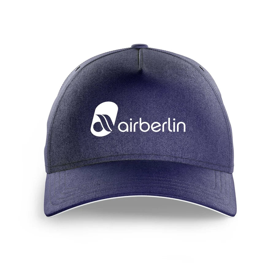 Airberlin logo printed on dark blue cap