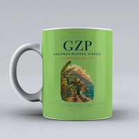 Thumbnail for Gazipasa-Alanya Airport (GZP) airport code design on light green ceramic mug