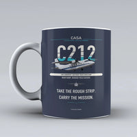 Thumbnail for C-212-400 Aviocar Mug design on dark blue casa