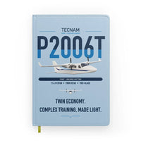 Thumbnail for Tecnam P2006T design on light blue notebook