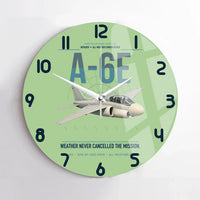 Thumbnail for A-6E Intruder design on light green no frame wall clock