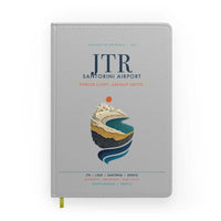 Thumbnail for Santorini Airport (JTR) design on light gray notebook