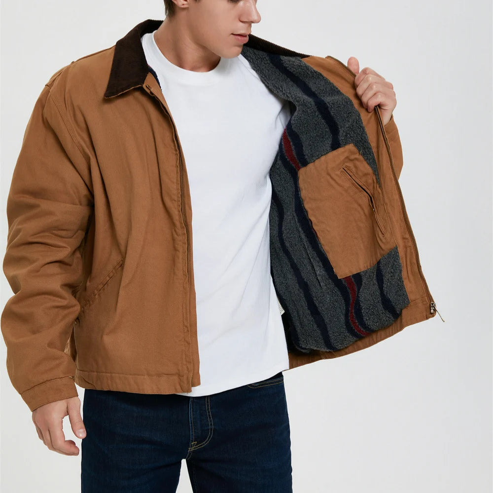Thick Style Workwear Canvas Jacket - view 9