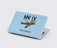 Thumbnail for Supermarine Spitfire Mk IX design on light blue MacBook case