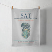 Thumbnail for San Antonio International Airport (SAT) design on light gray towel