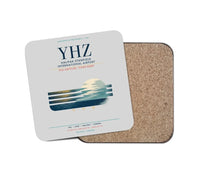 Thumbnail for Halifax Stanfield International Airport (YHZ) design on light gray 1 piece coaster