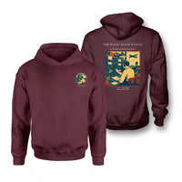 Thumbnail for VINTAGE G4514 - The Radio Room Watch - Double-Side Hoodie design on darkred double side