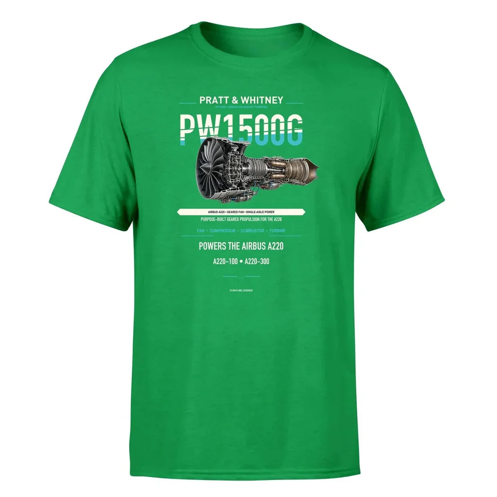 PW1500G design on green single side