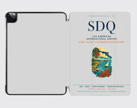 Thumbnail for Las Americas International Airport (SDQ) design on light gray ipad tablet case