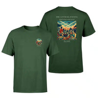 Thumbnail for VINTAGE G4135 - The Contrail Evening - Double-Side T-Shirt design on darkgreen double side t shirt
