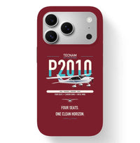 Thumbnail for Tecnam P2010 design on dark red magsafe iphone case, for iPhone 17 Pro