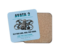 Thumbnail for DJI Avata 2 design on light blue 1 piece coaster