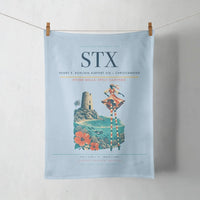 Thumbnail for Henry E. Rohlsen Airport (STX) design on light blue towel
