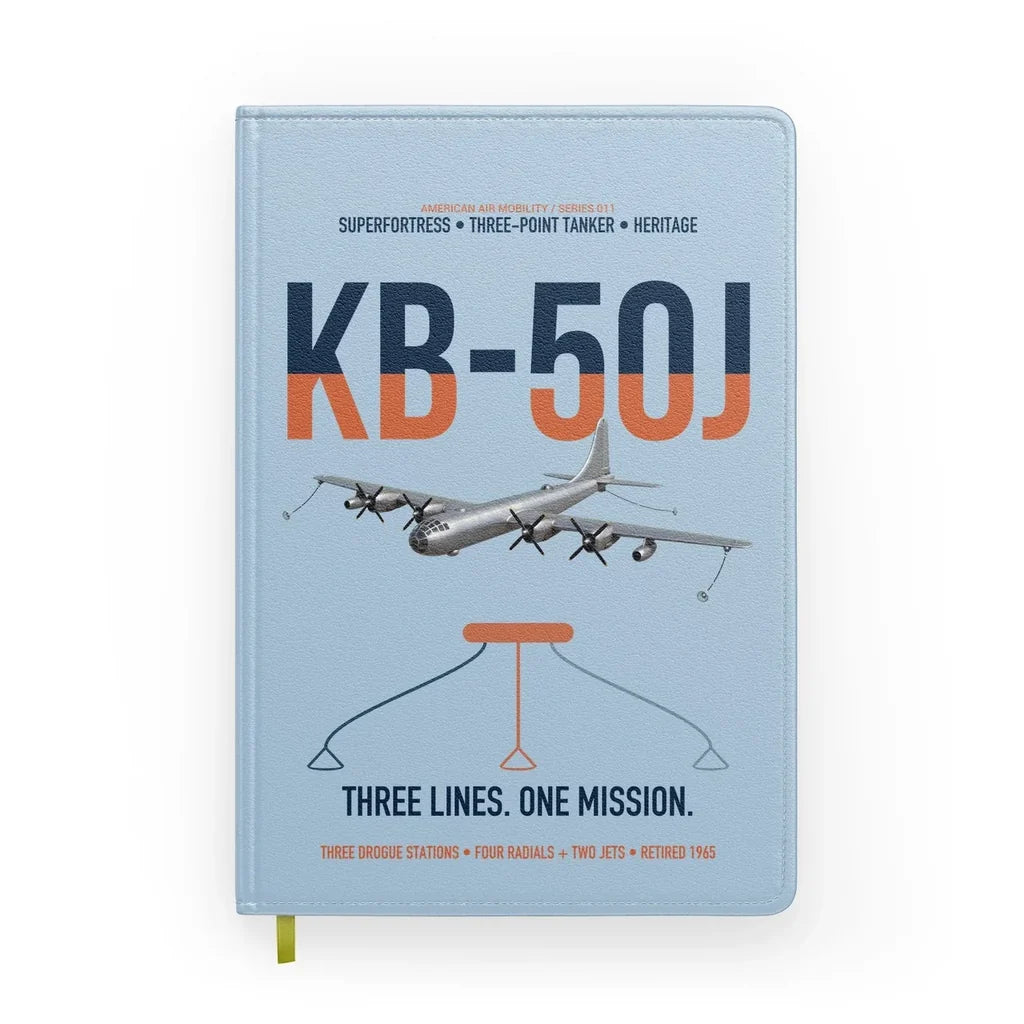 KB-50J Superfortress design on light blue notebook