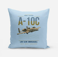Thumbnail for A-10C Thunderbolt II design on light blue pillow