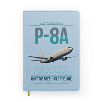Thumbnail for P-8A Poseidon design on light blue notebook