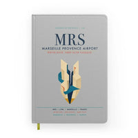 Thumbnail for Marseille Provence Airport (MRS) design on light gray notebook