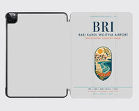 Thumbnail for Bari Karol Wojtyła Airport (BRI) design on light gray ipad tablet case