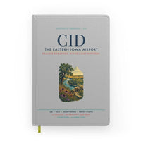Thumbnail for The Eastern Iowa Airport Cedar Rapids (CID) design on light gray notebook
