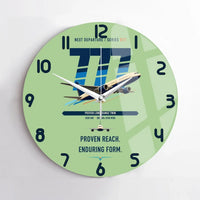 Thumbnail for Boeing 777-200ER design on light green no frame wall clock