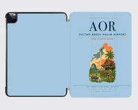 Thumbnail for Sultan Abdul Halim Airport (AOR) design on light blue ipad tablet case