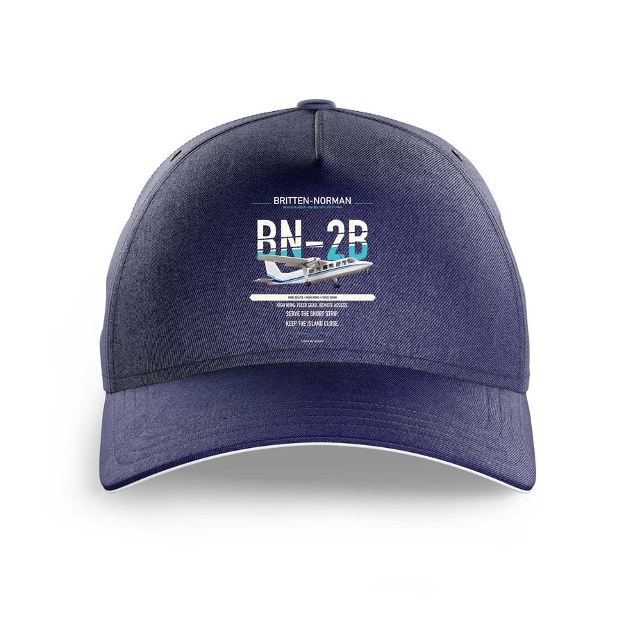 Britten-Norman BN-2B-26 Islander design on dark blue printed hat