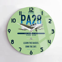 Thumbnail for Piper PA-28-181 Archer LX design on light green no frame wall clock