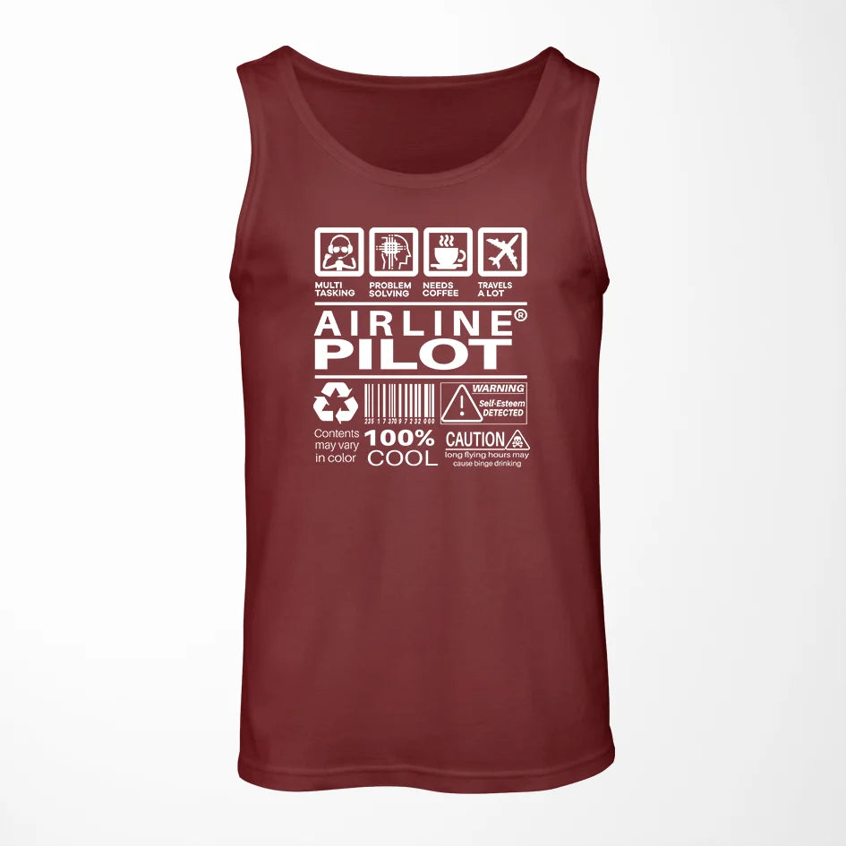 Airline Pilot Label Tank Top - view 5