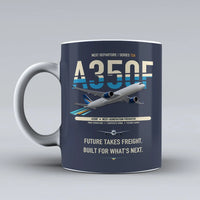 Thumbnail for A350F Mug design on dark blue airbus
