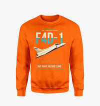 Thumbnail for F4D-1 Skyray design on orange sweatshirt