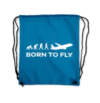 Thumbnail for Born to Fly Drawstring Bag - view 5