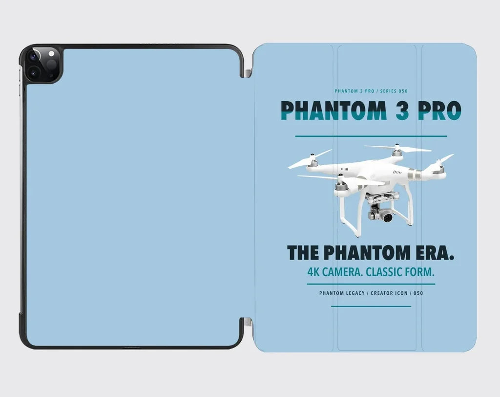 DJI Phantom 3 Professional design on light blue ipad tablet case