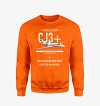 Thumbnail for Cessna Citation CJ3+ design on orange sweatshirt