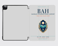 Thumbnail for Bahrain International Airport (BAH) design on light gray ipad tablet case