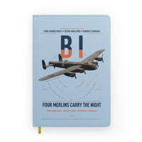Thumbnail for Avro Lancaster B I design on light blue notebook
