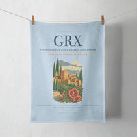 Thumbnail for Federico García Lorca Granada-Jaén Airport (GRX) design on light blue towel