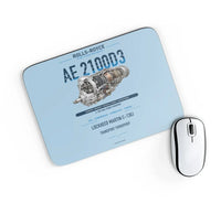 Thumbnail for AE 2100D3 design on light blue rectangle mouse pad