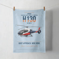 Thumbnail for Airbus H130 design on light blue towel