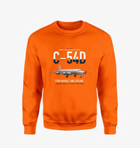 Thumbnail for C-54D Skymaster design on orange sweatshirt