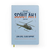 Thumbnail for Westland Scout AH1 design on light blue notebook