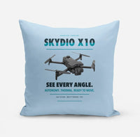Thumbnail for Skydio X10 design on light blue pillow