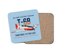 Thumbnail for T-6B Texan II Naval Aviator Training design on light blue 1 piece coaster