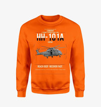 Thumbnail for Leonardo HH-101A Caesar design on orange sweatshirt