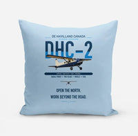 Thumbnail for DHC-2 Beaver Mk I design on light blue pillow