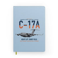 Thumbnail for C-17A Globemaster III design on light blue notebook