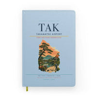Thumbnail for Takamatsu Airport (TAK) design on light blue notebook