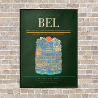 Thumbnail for Belem Val de Cans - Julio Cezar Ribeiro International Airport BEL - Canvas Framed - Dark Green