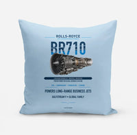 Thumbnail for BR710 design on light blue pillow