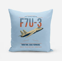 Thumbnail for F7U-3 Cutlass design on light blue pillow